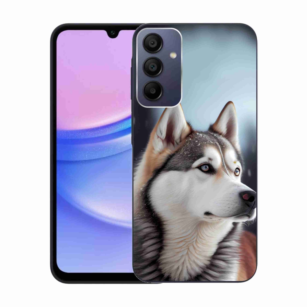 Gelový kryt mmCase na Samsung Galaxy A15 4G/5G - sibiřský husky