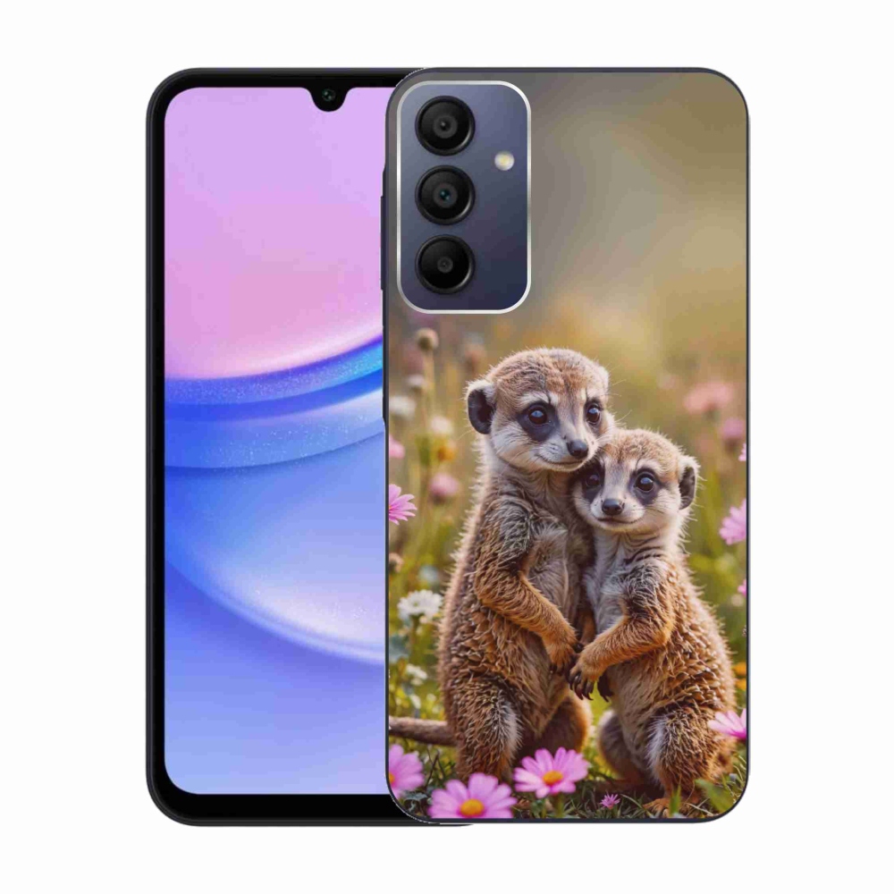 Gelový kryt mmCase na Samsung Galaxy A15 4G/5G - surikatí duo
