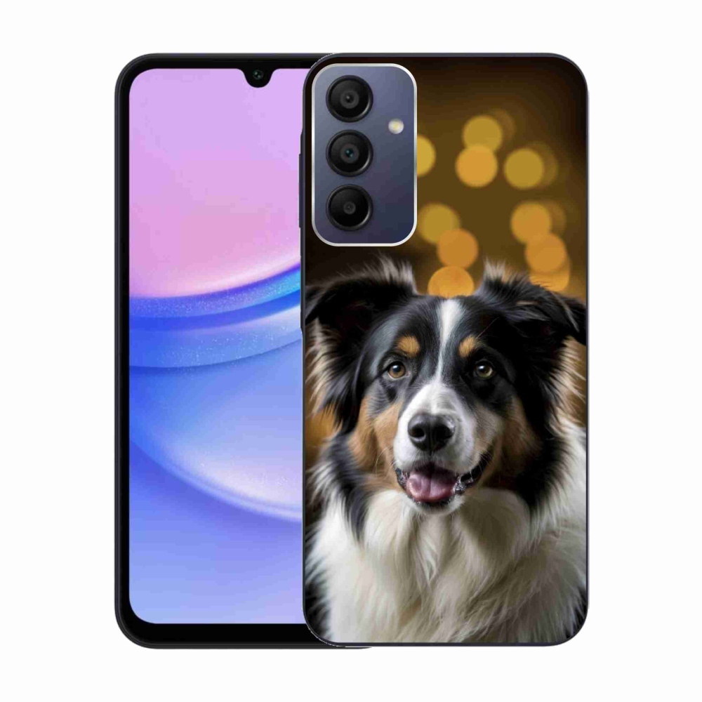 Gelový kryt mmCase na Samsung Galaxy A15 4G/5G - usměvavý australský ovčák