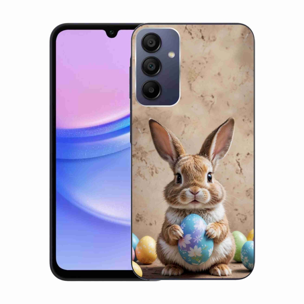 Gelový kryt mmCase na Samsung Galaxy A15 4G/5G - velikonoční králíček