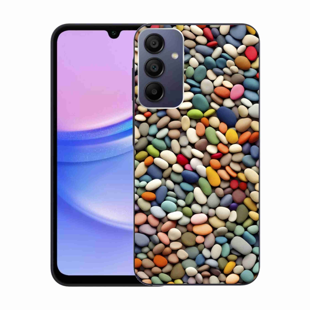 Gelový kryt mmCase na Samsung Galaxy A15/5G - barevné kamínky 2