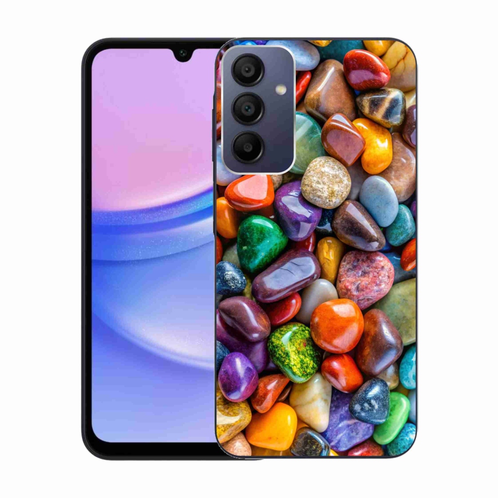 Gelový kryt mmCase na Samsung Galaxy A15/5G - barevné kamínky
