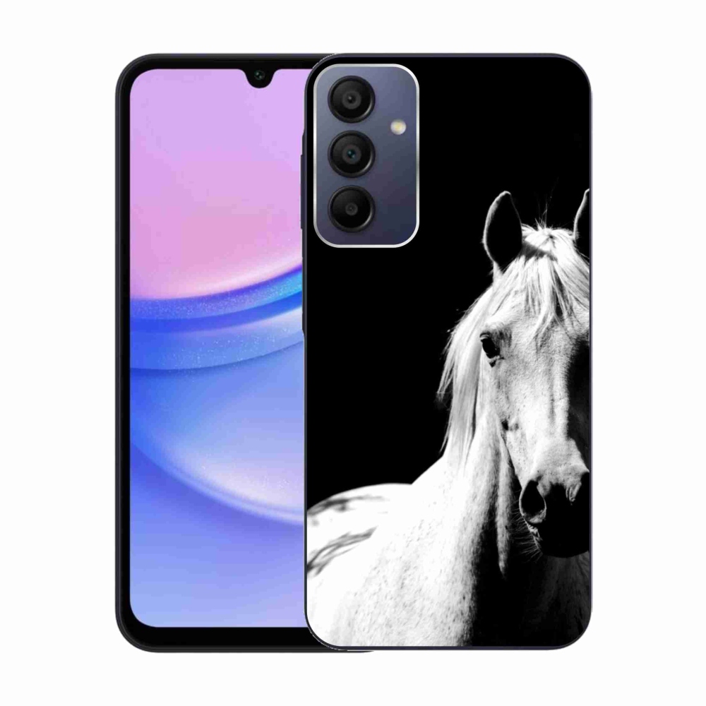 Gelový kryt mmCase na Samsung Galaxy A15/5G - bílý kůň 5