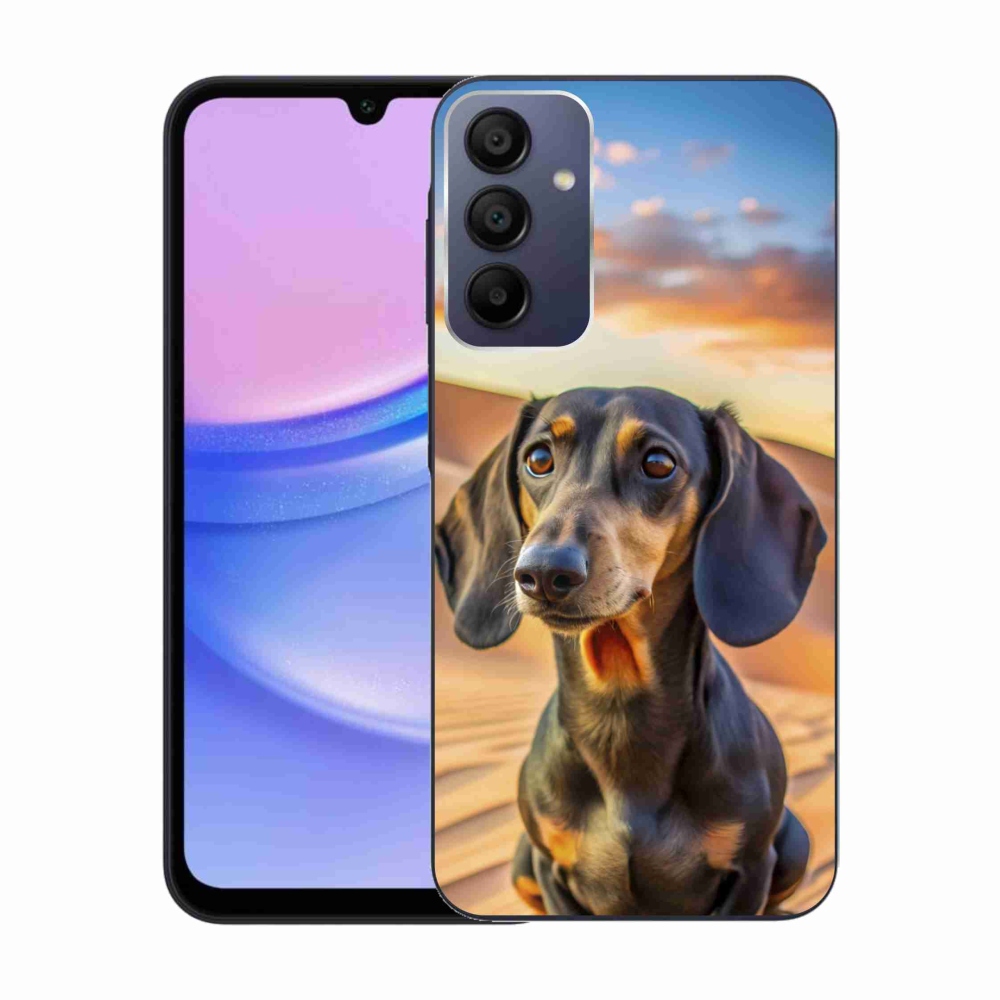 Gelový kryt mmCase na Samsung Galaxy A15/5G - jezevčík 3 