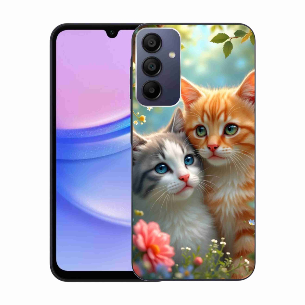 Gelový kryt mmCase na Samsung Galaxy A15/5G - kočičí láska 2