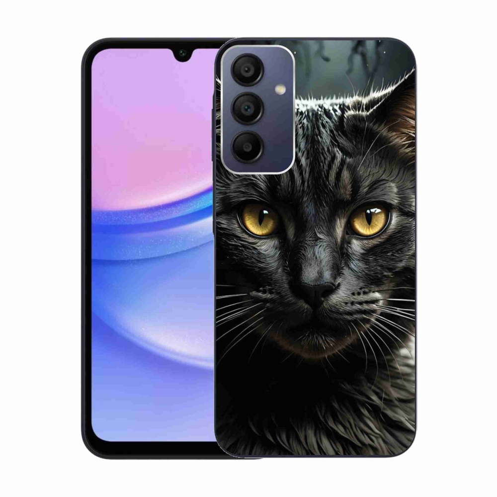 Gelový kryt mmCase na Samsung Galaxy A15/5G - kočičí pohled 3