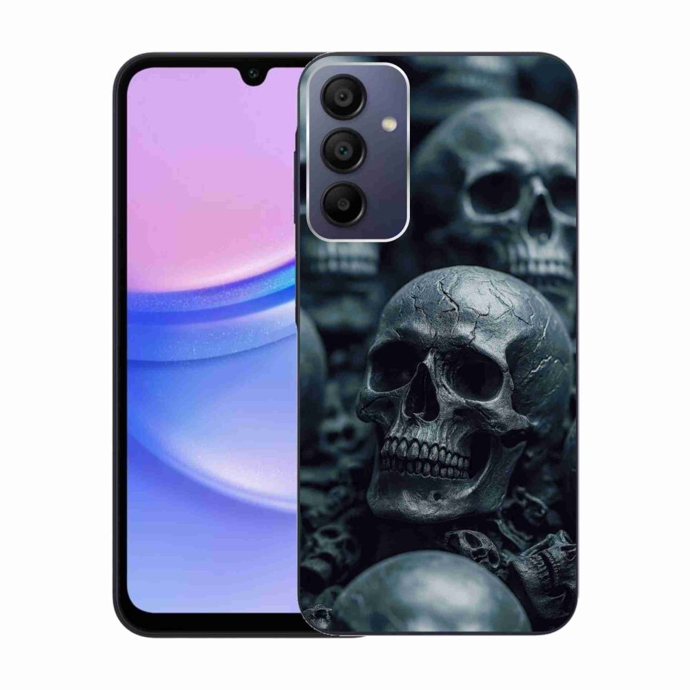 Gelový kryt mmCase na Samsung Galaxy A15/5G - lebka 2