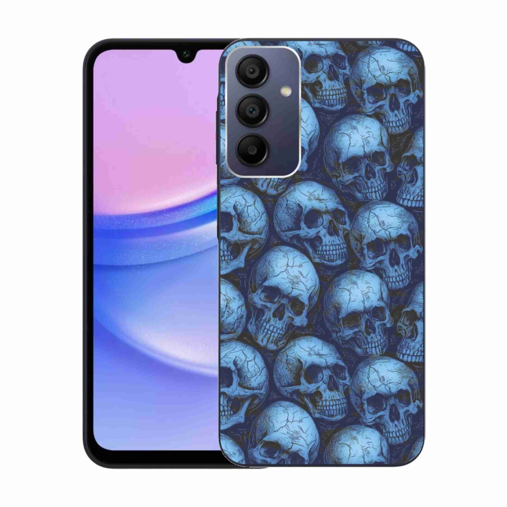 Gelový kryt mmCase na Samsung Galaxy A15/5G - lebky