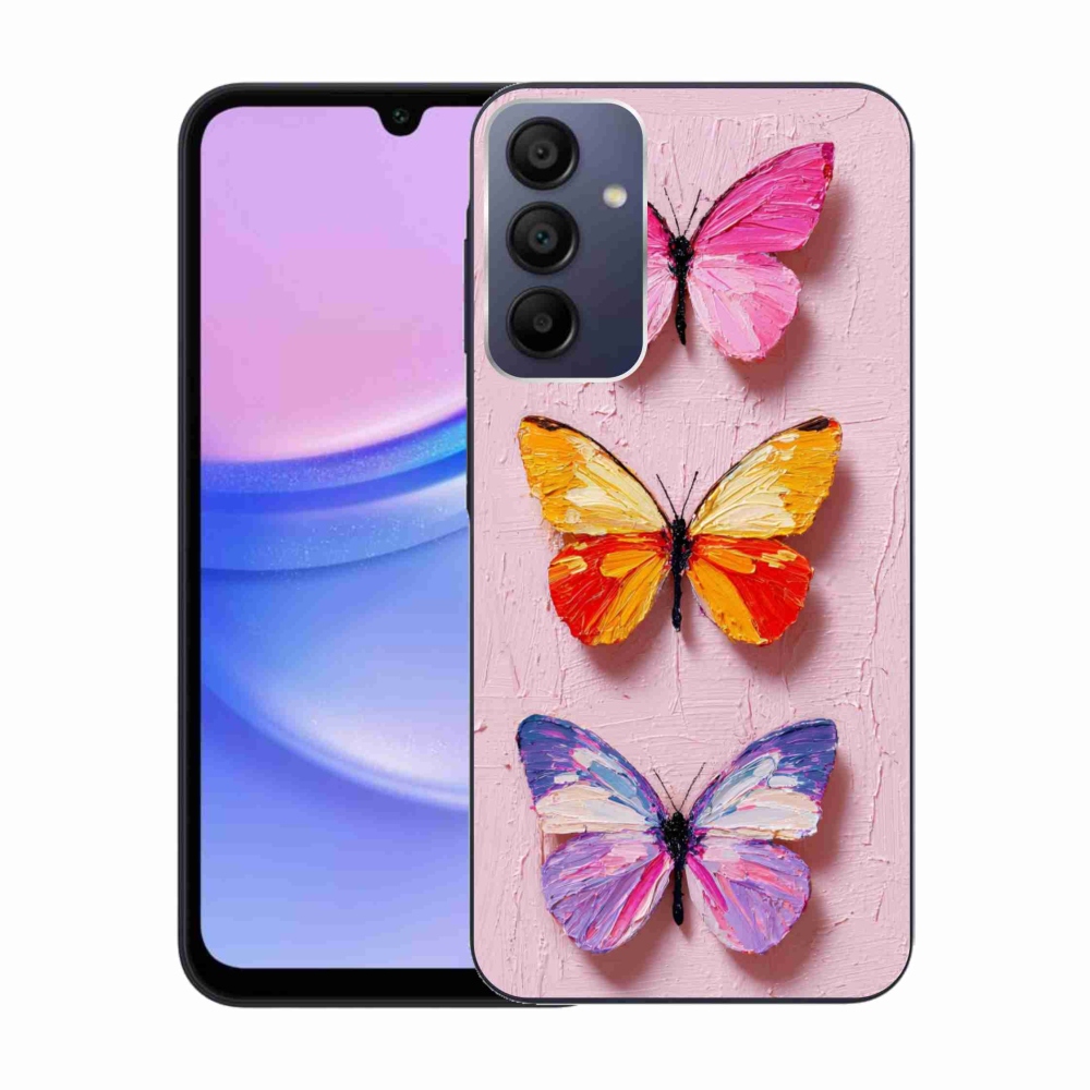 Gelový kryt mmCase na Samsung Galaxy A15/5G - motýlí trojice