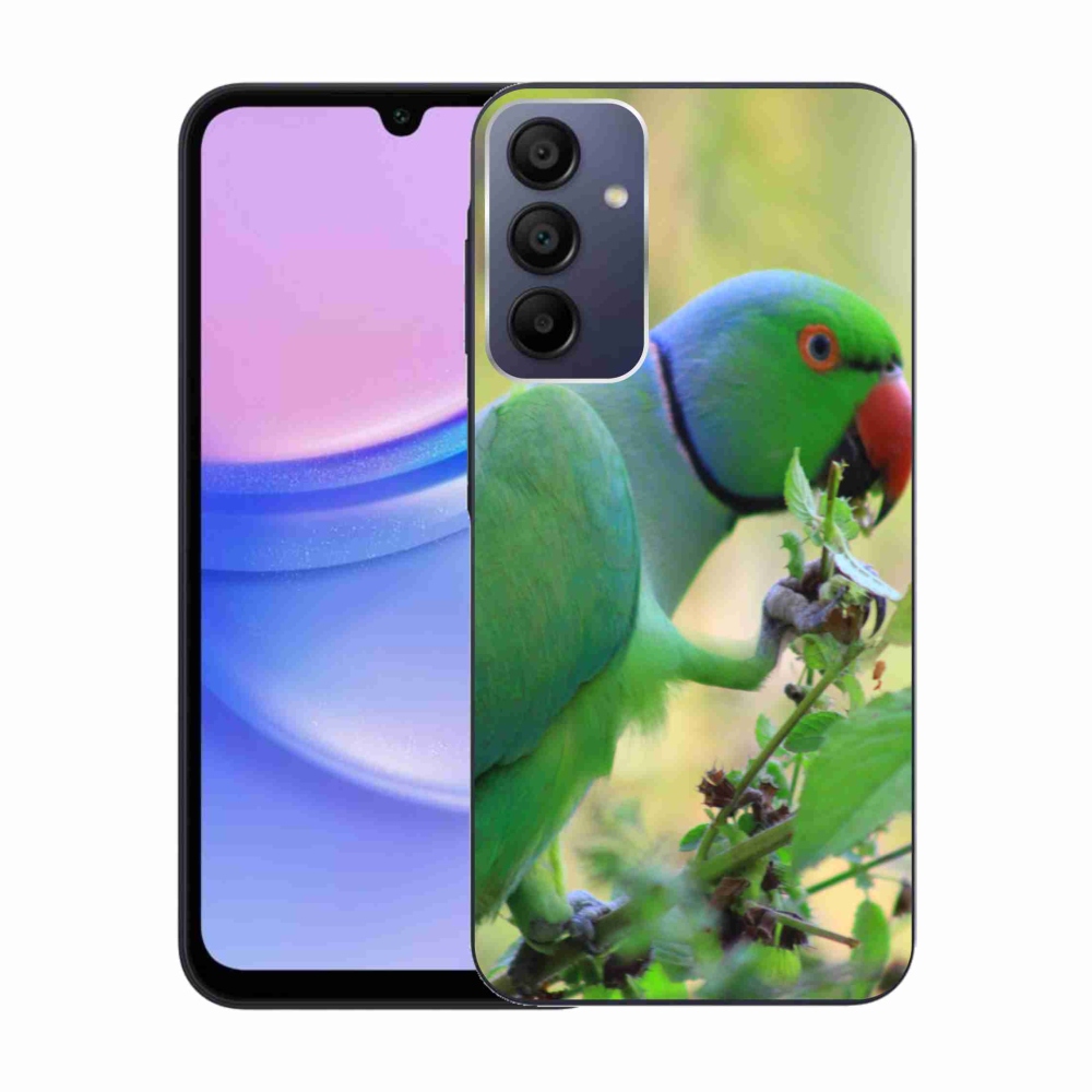 Gelový kryt mmCase na Samsung Galaxy A15/5G - papoušek alexandr