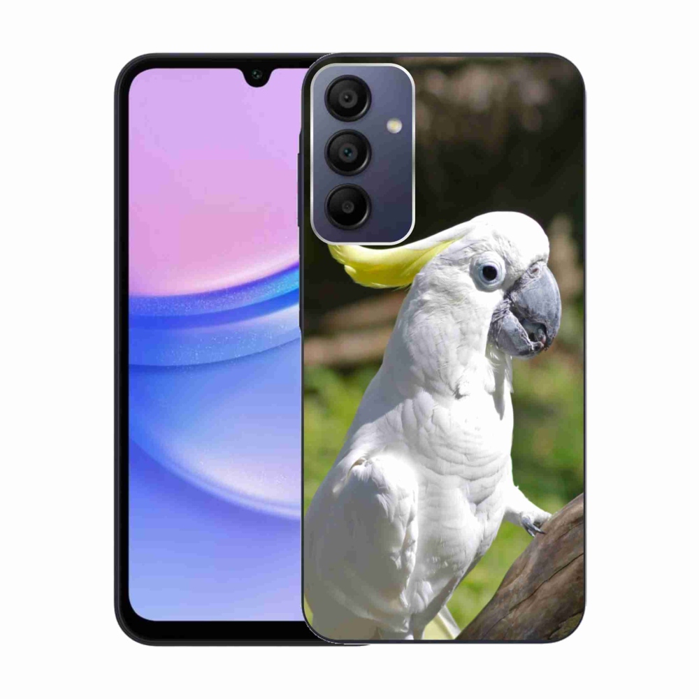 Gelový kryt mmCase na Samsung Galaxy A15/5G - papoušek kakadu 2