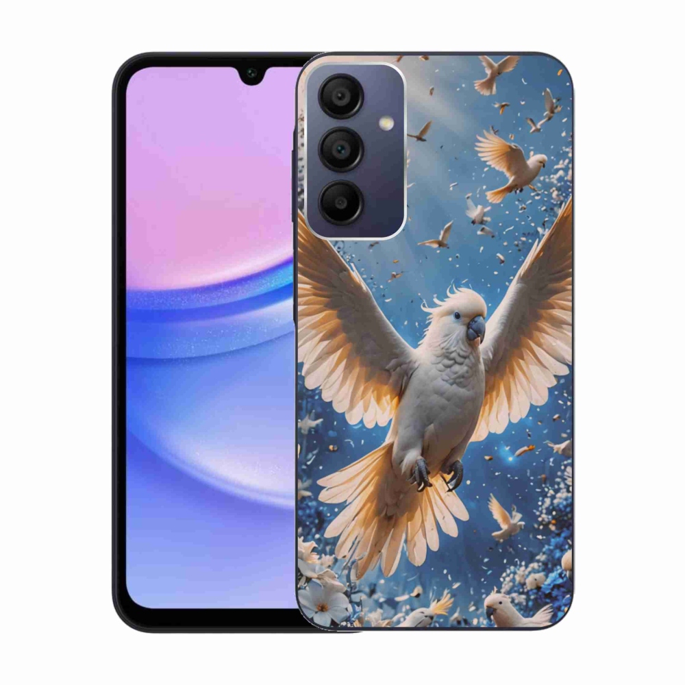 Gelový kryt mmCase na Samsung Galaxy A15/5G - papoušek kakadu