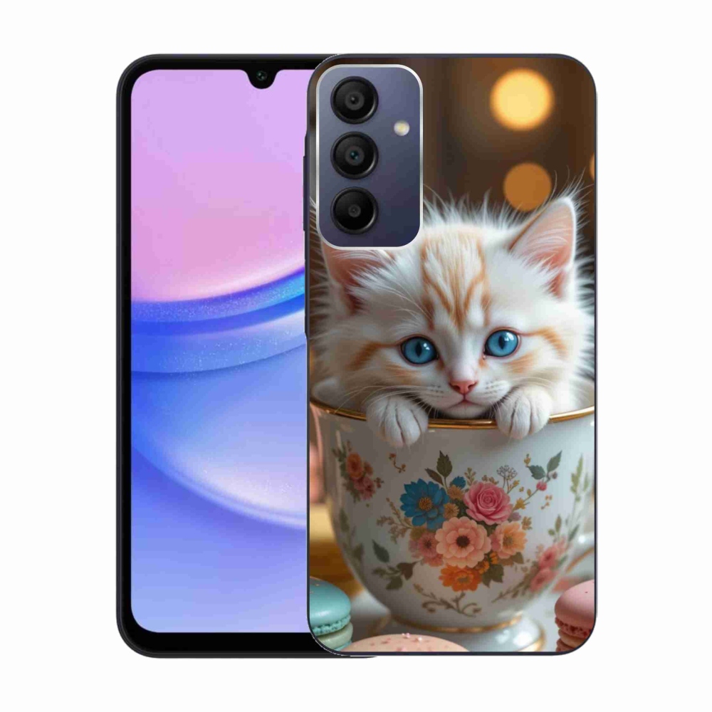 Gelový kryt mmCase na Samsung Galaxy A15/5G - roztomilé kotě 6