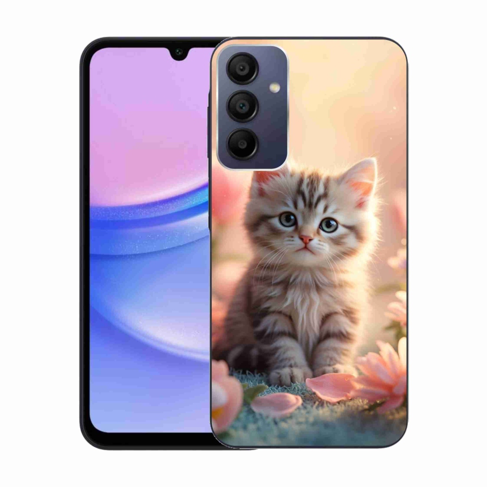 Gelový kryt mmCase na Samsung Galaxy A15/5G - roztomilé kotě 8