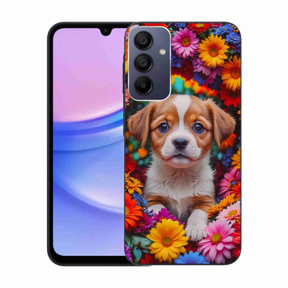 Gelový kryt mmCase na Samsung Galaxy A15/5G - roztomilé štěně
