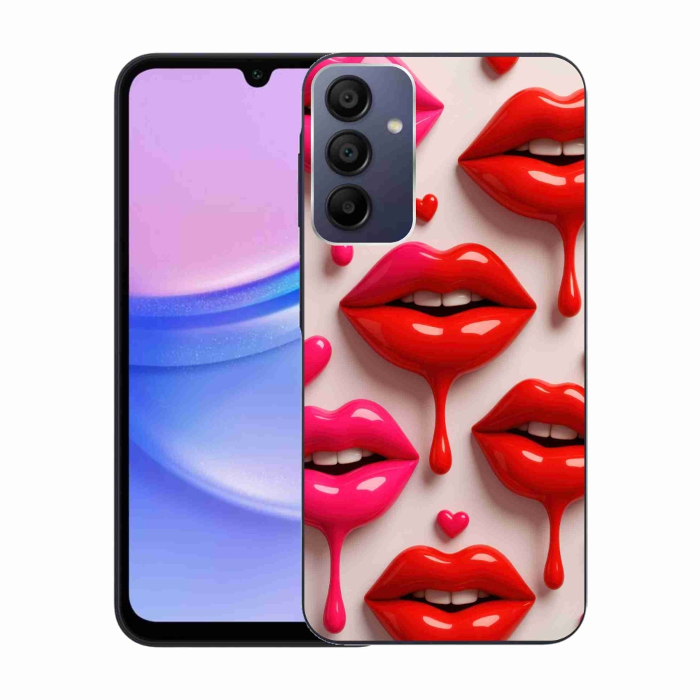 Gelový kryt mmCase na Samsung Galaxy A15/5G - rty 2