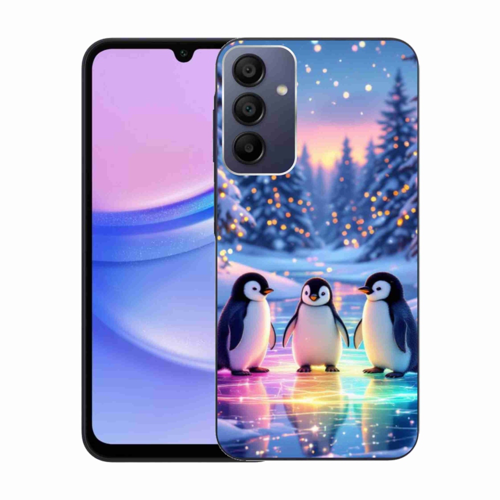 Gelový kryt mmCase na Samsung Galaxy A15/5G - tučnáci