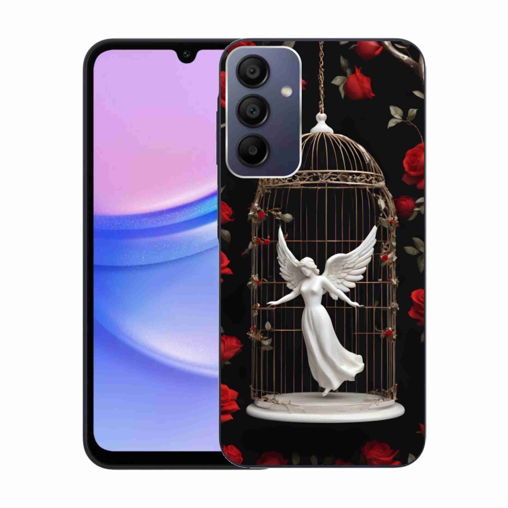 Gelový kryt mmCase na Samsung Galaxy A15/5G - uvězněný anděl