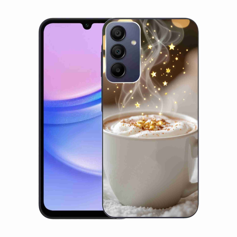 Gelový kryt mmCase na Samsung Galaxy A15/5G - vánoční horký nápoj