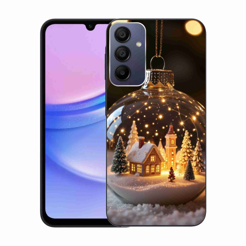 Gelový kryt mmCase na Samsung Galaxy A15/5G - vánoční koule 3