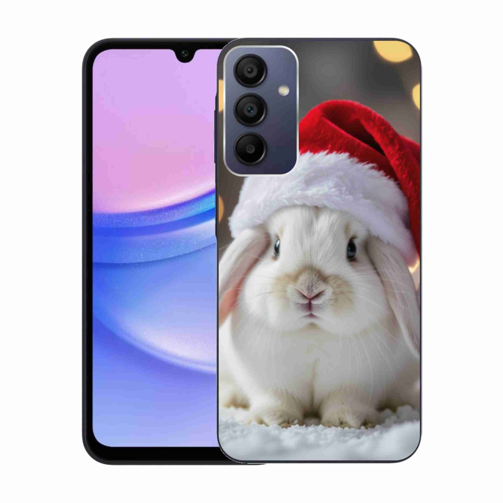Gelový kryt mmCase na Samsung Galaxy A15/5G - vánoční králík