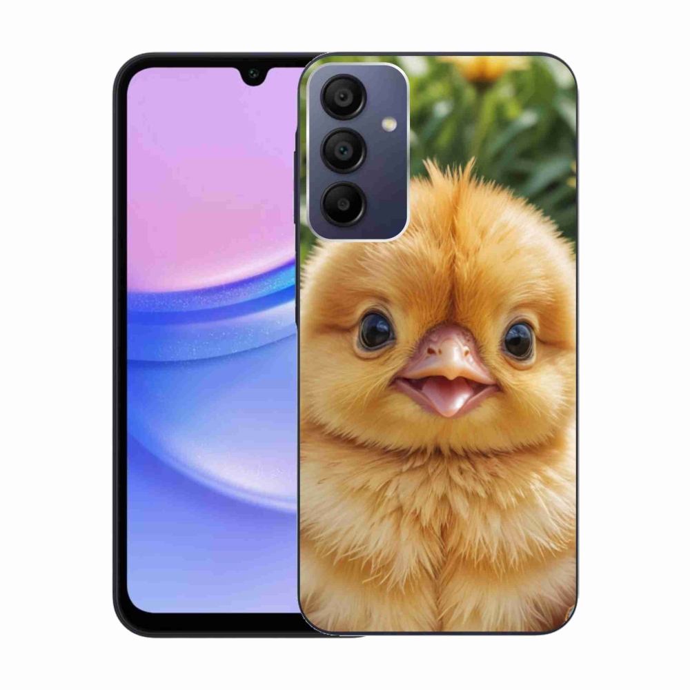 Gelový kryt mmCase na Samsung Galaxy A15/5G - veselé kuřátko