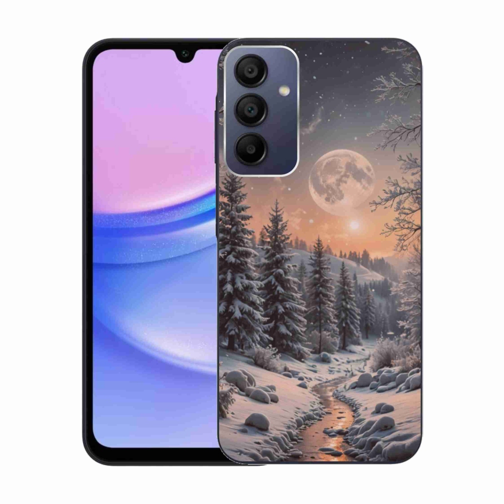 Gelový kryt mmCase na Samsung Galaxy A15/5G - zimní krajina 2