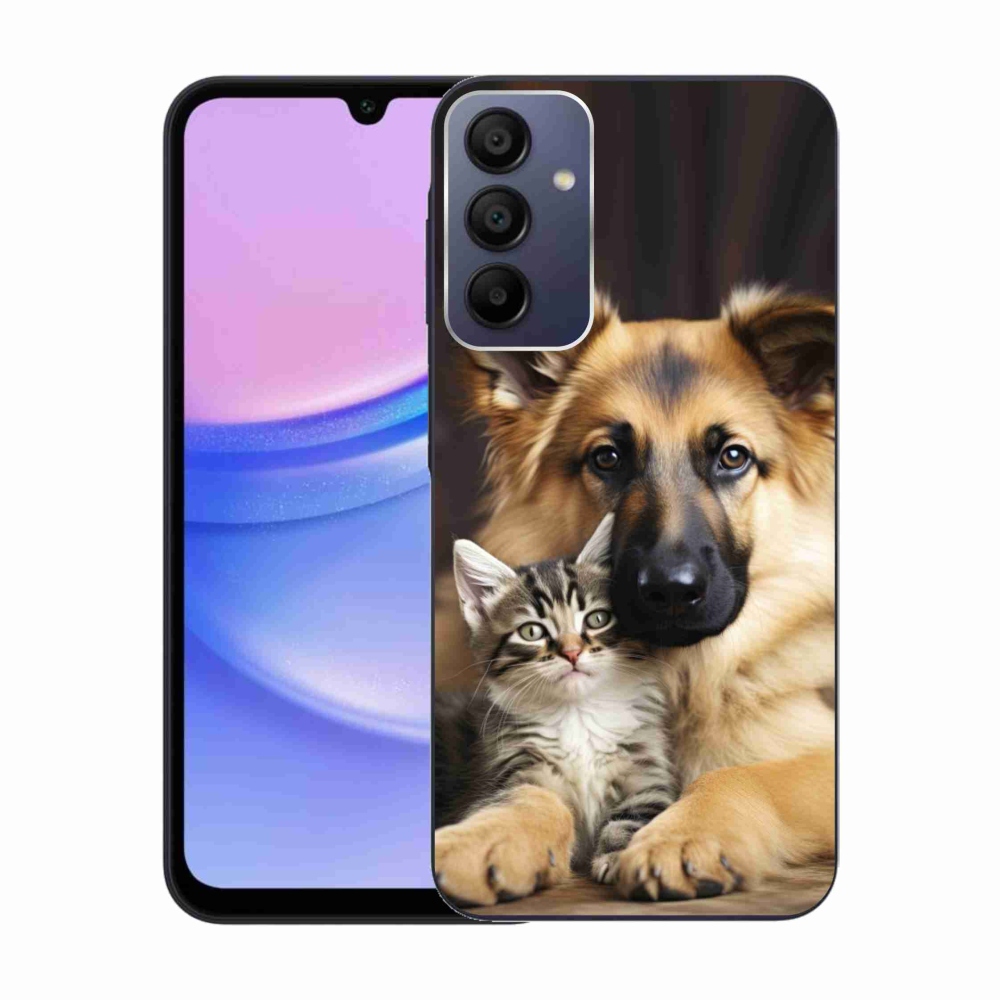 Gelový kryt mmCase na Samsung Galaxy A15/5G - zvířecí přátelství