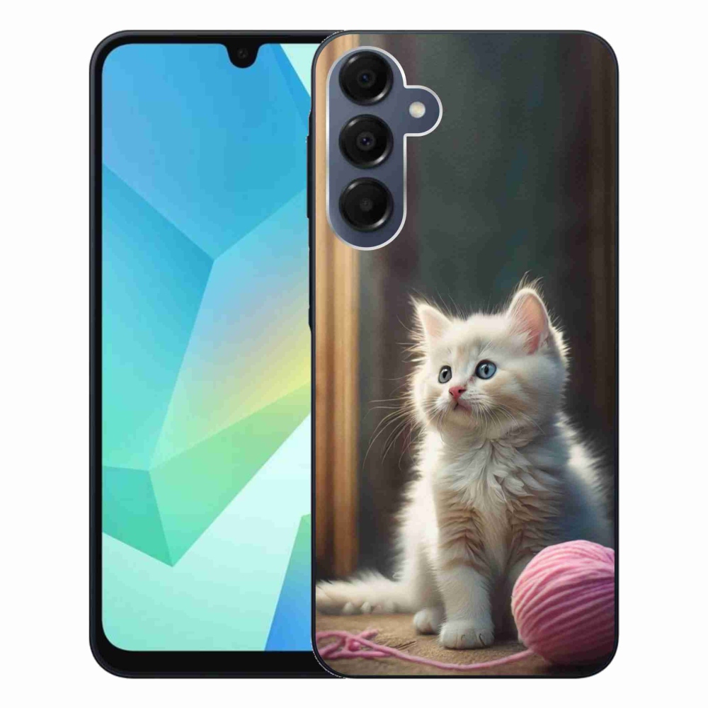 Gelový kryt mmCase na Samsung Galaxy A16 4G/5G - bílé kotě 2