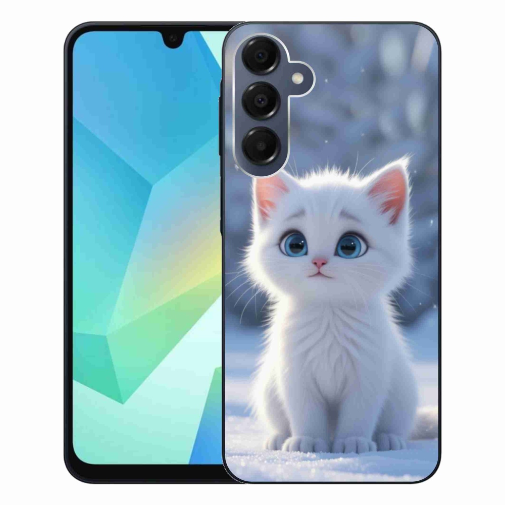 Gelový kryt mmCase na Samsung Galaxy A16 4G/5G - bílé kotě 3