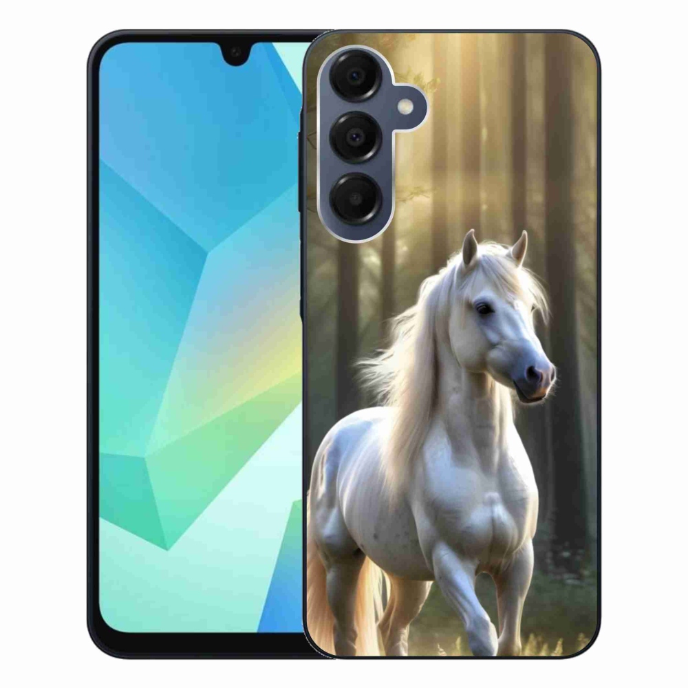 Gelový kryt mmCase na Samsung Galaxy A16 4G/5G - bílý kůň 3