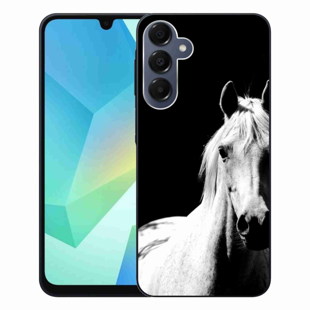 Gelový kryt mmCase na Samsung Galaxy A16 4G/5G - bílý kůň 5