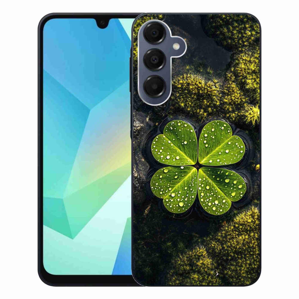 Gelový kryt mmCase na Samsung Galaxy A16 4G/5G - čtyřlístek