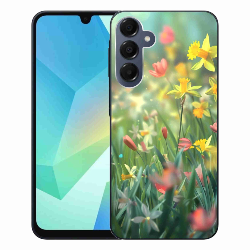 Gelový kryt mmCase na Samsung Galaxy A16 4G/5G - jarní květy