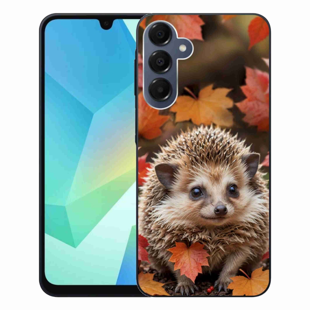 Gelový kryt mmCase na Samsung Galaxy A16 4G/5G - ježek v listí