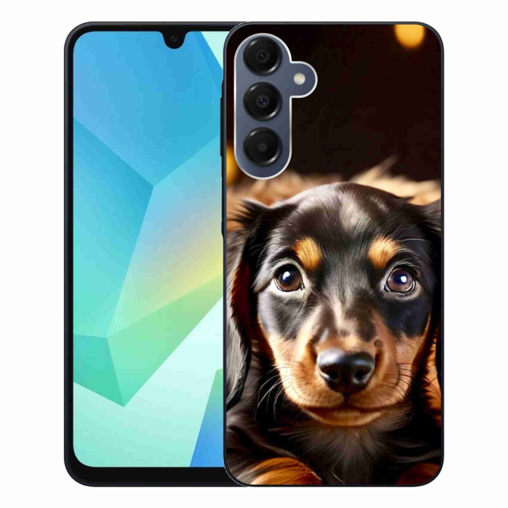 Gelový kryt mmCase na Samsung Galaxy A16 4G/5G - jezevčík