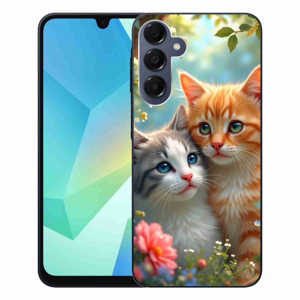Gelový kryt mmCase na Samsung Galaxy A16 4G/5G - kočičí láska 2