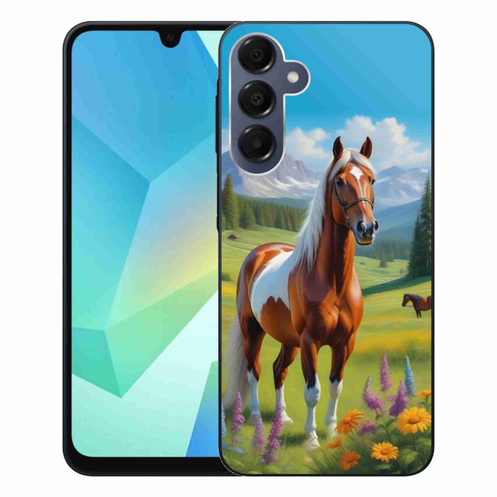 Gelový kryt mmCase na Samsung Galaxy A16 4G/5G - kůň na louce