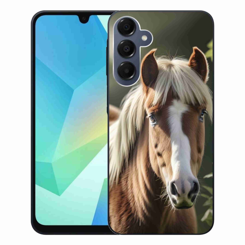 Gelový kryt mmCase na Samsung Galaxy A16 4G/5G - kůň se světlou hřívou