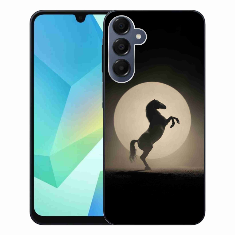Gelový kryt mmCase na Samsung Galaxy A16 4G/5G - kůň v siluetě