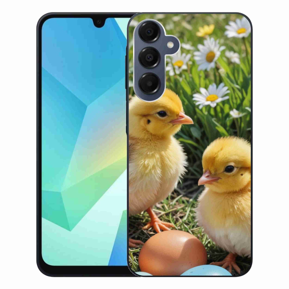Gelový kryt mmCase na Samsung Galaxy A16 4G/5G - kuřátka