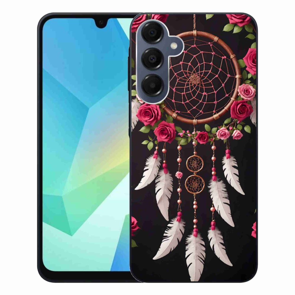 Gelový kryt mmCase na Samsung Galaxy A16 4G/5G - lapač snů s růžemi