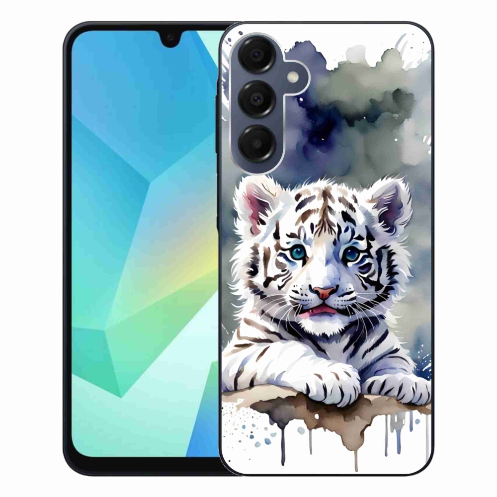 Gelový kryt mmCase na Samsung Galaxy A16 4G/5G - mládě bílého tygra