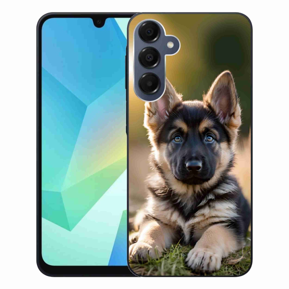 Gelový kryt mmCase na Samsung Galaxy A16 4G/5G - německý ovčák v přírodě