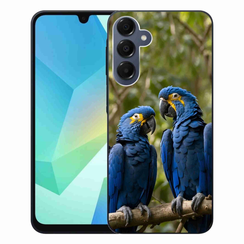 Gelový kryt mmCase na Samsung Galaxy A16 4G/5G - papouščí duo