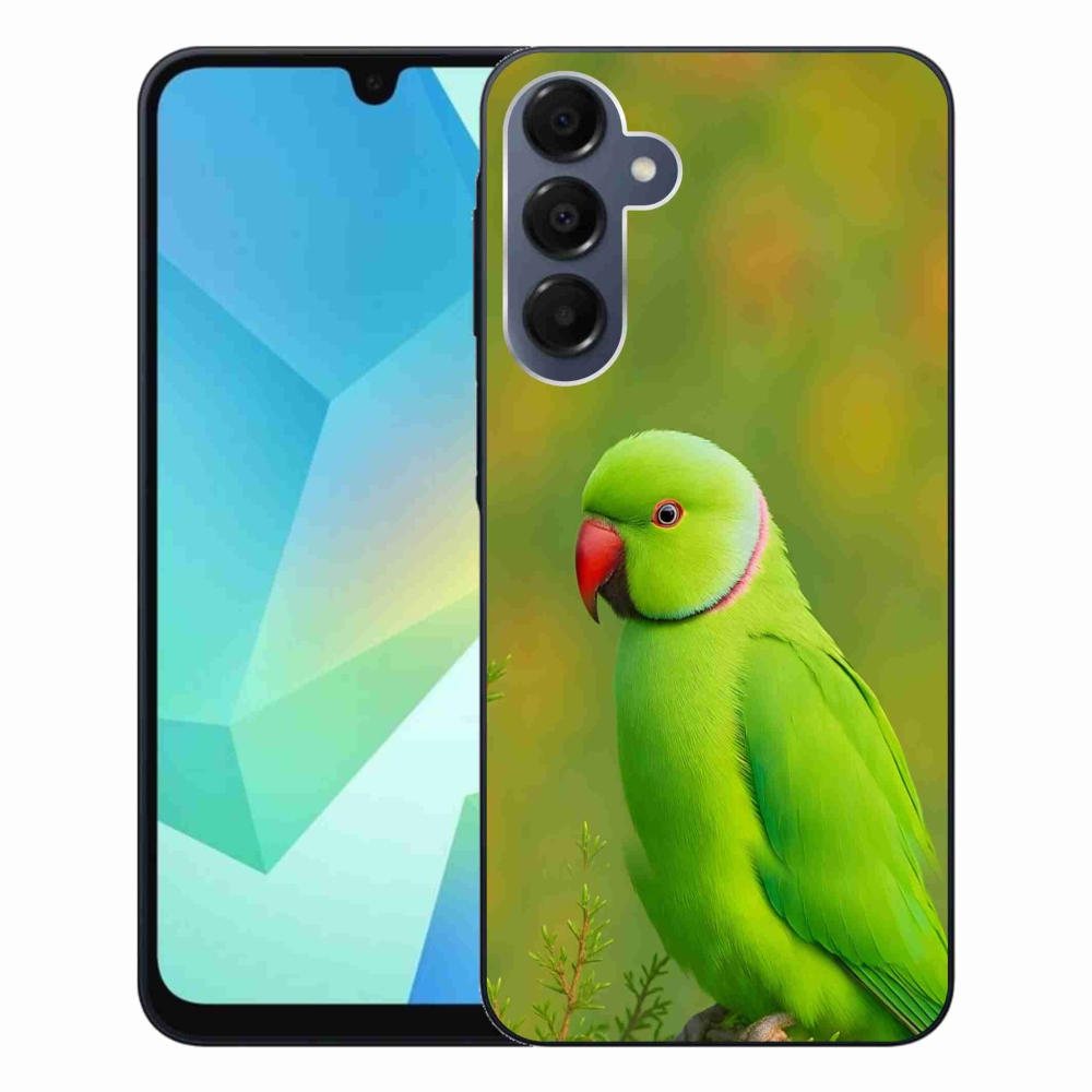 Gelový kryt mmCase na Samsung Galaxy A16 4G/5G - papoušek alexandr 2