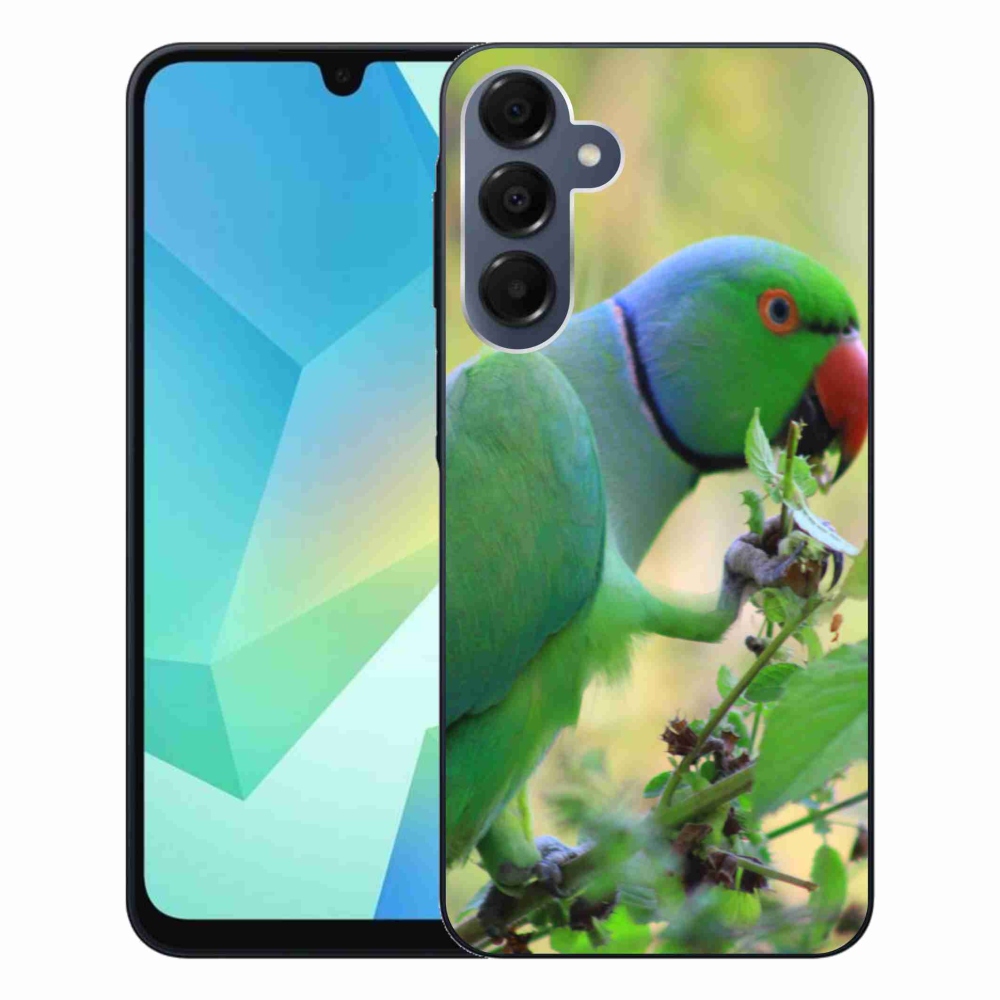 Gelový kryt mmCase na Samsung Galaxy A16 4G/5G - papoušek alexandr