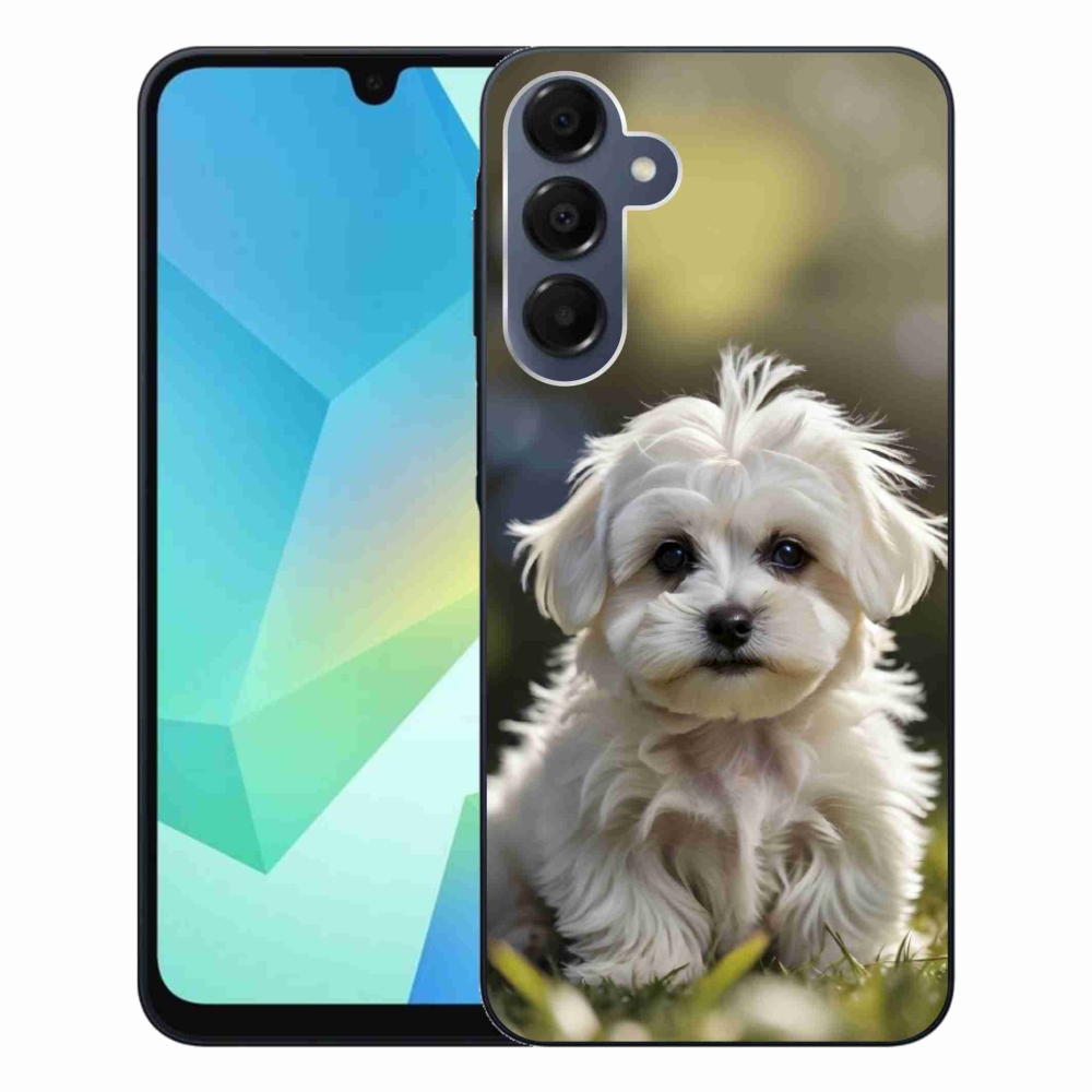 Gelový kryt mmCase na Samsung Galaxy A16 4G/5G - roztomilý maltézský psík