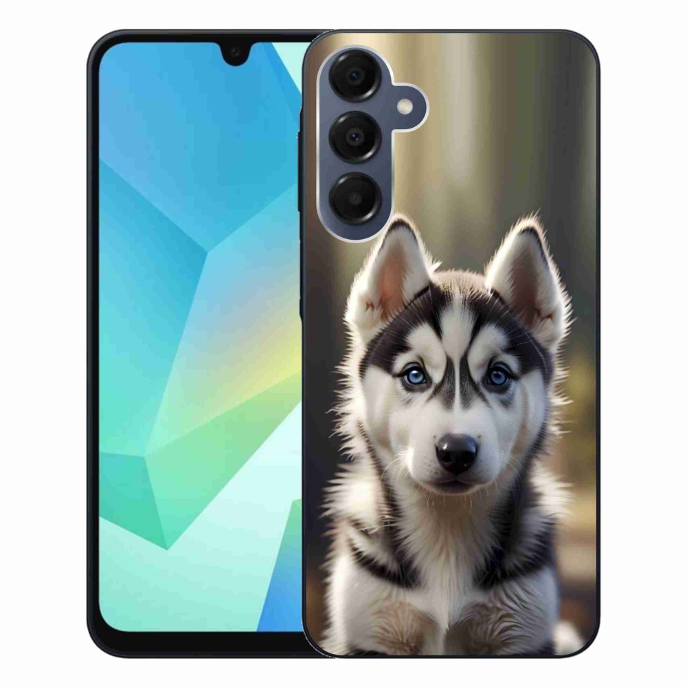 Gelový kryt mmCase na Samsung Galaxy A16 4G/5G - roztomilý sibiřský husky