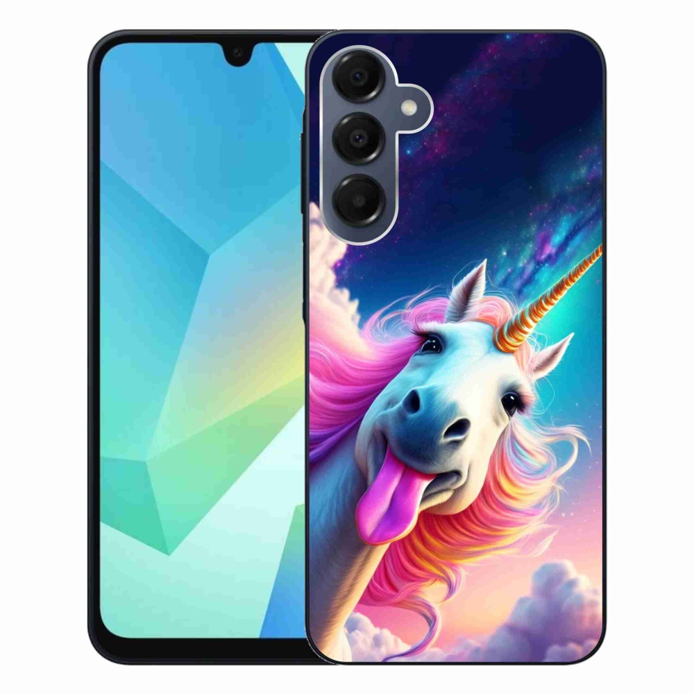 Gelový kryt mmCase na Samsung Galaxy A16 4G/5G - šílený jednorožec